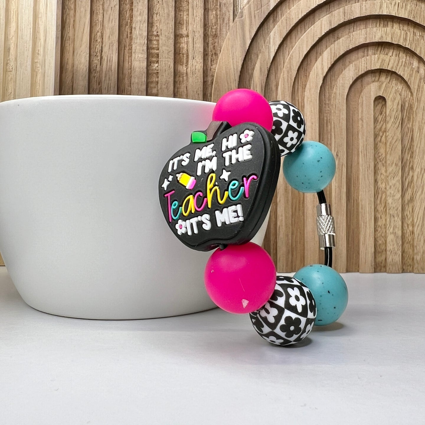 It's Me Teacher Cup Charm